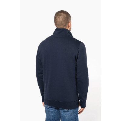 Zipped neck sweatshirt